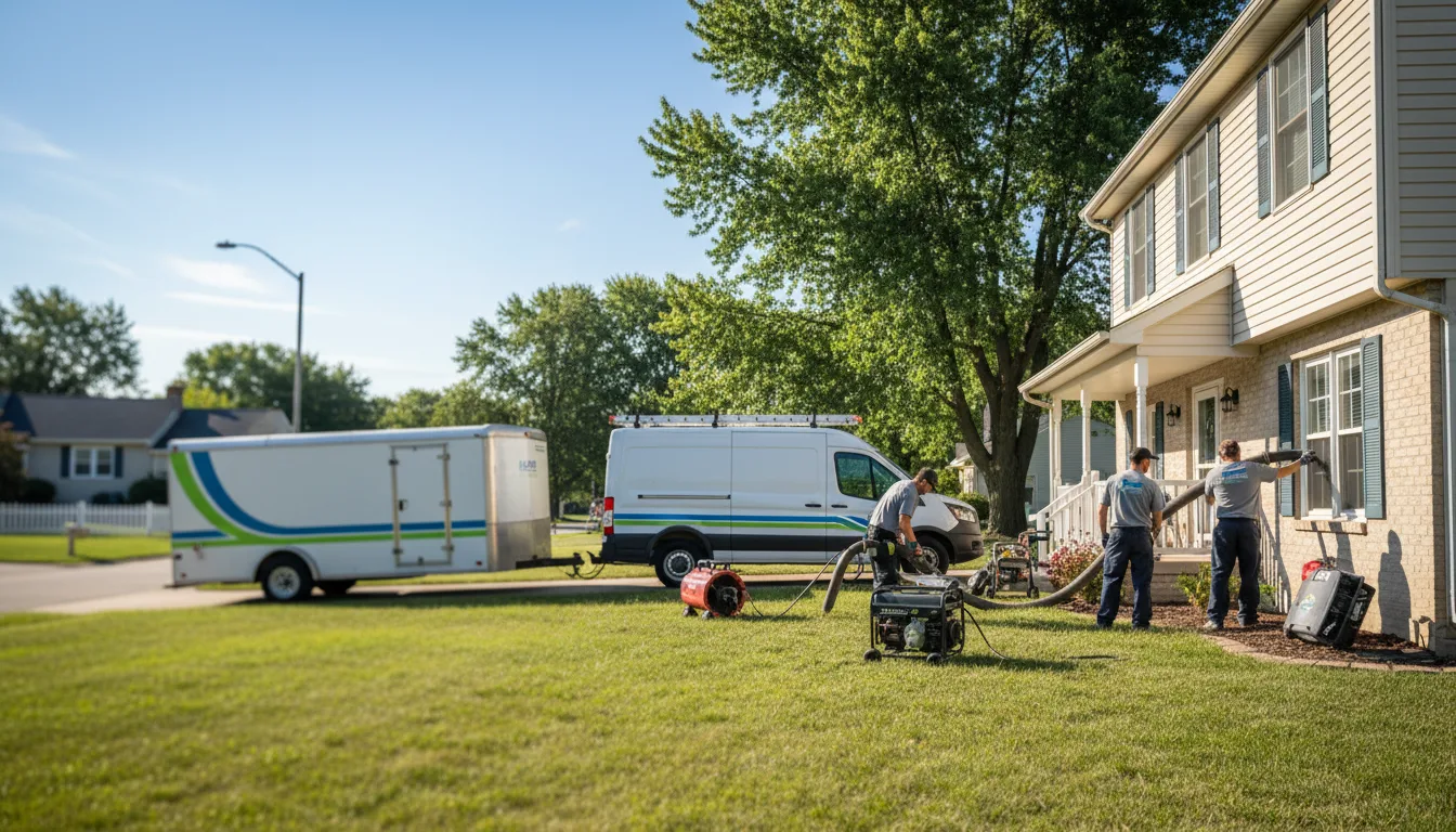 Flooded Basement Restoration And Cleanup With Repair in Lansing, OH near me
